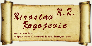 Miroslav Rogojević vizit kartica
